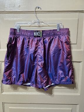 Nike Fuschia Glow JDI Woven Womens 4" Shorts EUC Size: XL